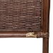 bali & pari Raphaela Natural Rattan Standalone Headboard - Handwoven Wicker Panel Headboard with Stepped Detailing, Queen - WS238-Coffee Bean/Rattan-HB-Queen