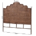 bali & pari Raphaela Natural Rattan Standalone Headboard - Handwoven Wicker Panel Headboard with Stepped Detailing, Queen - WS238-Coffee Bean/Rattan-HB-Queen