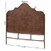 bali & pari Jaelle Natural Rattan Standalone Headboard - Handwoven Wicker Panel Headboard with Arch Top, King - WS239-Coffee Bean/Rattan-HB-King
