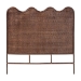 bali & pari Einya Natural Rattan Standalone Headboard - Handwoven Wicker Panel Headboard with Wavy Scalloped Top, King - WS240-Coffee Bean/Rattan-HB-King