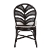 bali & pari Niven Natural Rattan Dining Chair with Cushion - Handwoven Wicker Accent Chair with Banana Leaf Backrest Design for Kitchen or Dining Room - Niven-Rattan/Coffee Bean-Cushion-DC
