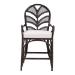 bali & pari Niven Natural Rattan Counter Stool with Cushion - Handwoven Wicker Accent Stool with Banana Leaf Backrest Design for Kitchen Island - Niven-Rattan/Coffee Bean-Cushion-CS