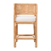 bali & pari Ottis Natural Rattan Counter Stool with Cushion - Handwoven Wicker Kitchen Island or Lounge Seating with Integrated Footrest - Ottis-Rattan/Light Honey-Cushion-CS