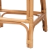 bali & pari Ottis Natural Rattan Counter Stool with Cushion - Handwoven Wicker Kitchen Island or Lounge Seating with Integrated Footrest - Ottis-Rattan/Light Honey-Cushion-CS