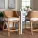 bali & pari Ottis Natural Rattan Counter Stool with Cushion - Handwoven Wicker Kitchen Island or Lounge Seating with Integrated Footrest - Ottis-Rattan/Light Honey-Cushion-CS