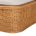 bali & pari Cesar Natural Rattan Chaise Lounge Chair with Cushion - Handwoven Wicker Accent Lounger with Rounded Backrest and Arms for Living Room, Bedroom or Sunroom - Cesar-Light Honey/Rattan-Cushion-Lounger