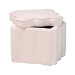 Baxton Studio Paulina Velvet Storage Ottoman - Lid Top Accent Stool with Interior Storage and Scalloped Outline for Bedroom or Living Room, Light Pink - BBT5610-Light Pink Velvet-Storage-Ottoman