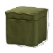 Baxton Studio Paulina Velvet Storage Ottoman - Lid Top Accent Stool with Interior Storage and Scalloped Outline for Bedroom or Living Room, Moss Green - BBT5610-Moss Green Velvet-Storage-Ottoman