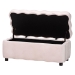 Baxton Studio Paulina Velvet Storage Bench - Lift Top Accent Bench with Interior Storage and Scalloped Outline for Bedroom or Living Room, Light Pink - BBT3246-Light Pink Velvet-Storage-Bench
