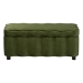 Baxton Studio Paulina Velvet Storage Bench - Lift Top Accent Bench with Interior Storage and Scalloped Outline for Bedroom or Living Room, Moss Green - BBT3246-Moss Green Velvet-Storage-Bench