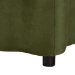 Baxton Studio Paulina Velvet Storage Bench - Lift Top Accent Bench with Interior Storage and Scalloped Outline for Bedroom or Living Room, Moss Green - BBT3246-Moss Green Velvet-Storage-Bench
