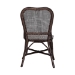 bali & pari Irene Natural Rattan Dining Chair - Handwoven Wicker Accent Chair with Lattice Backrest for Kitchen or Dining Room - Irene-Coffee Bean-Rattan-DC