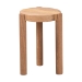 bali & pari Shadi Acacia Wood Multipurpose Accent Stool - Sculptural End Table with Tripod Base for Living Room, Bedroom or Dining Room - Shadi-Natural-Stool