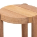 bali & pari Shadi Acacia Wood Multipurpose Accent Stool - Sculptural End Table with Tripod Base for Living Room, Bedroom or Dining Room - Shadi-Natural-Stool