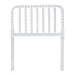 Baxton Studio Finley Turned Bobbin Headboard - Crafted Wood Panel with Decorative Spindle Design for Cottage Farmhouse Bedroom, Twin, White - MG9820-White-Twin-Headboard