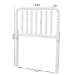 Baxton Studio Finley Turned Bobbin Headboard - Crafted Wood Panel with Decorative Spindle Design for Cottage Farmhouse Bedroom, Twin, White - MG9820-White-Twin-Headboard