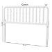 Baxton Studio Finley Turned Bobbin Headboard - Crafted Wood Panel with Decorative Spindle Design for Cottage Farmhouse Bedroom, Full, White - MG9820-White-Full-Headboard