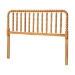 Baxton Studio Finley Turned Bobbin Headboard - Crafted Wood Panel with Decorative Spindle Design for Cottage Farmhouse Bedroom, Queen, Oak Brown
