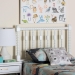 Baxton Studio Juliette Turned Spindle Headboard - Crafted Wood Panel with Decorative Spoke Design for Cottage Farmhouse Bedroom, Twin, White - MG9821-White-Twin-Headboard