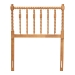 Baxton Studio Juliette Turned Spindle Headboard - Crafted Wood Panel with Decorative Spoke Design for Cottage Farmhouse Bedroom, Twin, Oak Brown - MG9821-NT Oak-Twin-Headboard