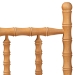 Baxton Studio Edaline Bamboo Motif Headboard - Crafted Wood Panel with Decorative Turned Spindle Design for Boho Costal Bedroom, Twin, Oak Brown - MG9822-NT Oak-Twin-Headboard