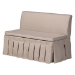 Baxton Studio Reginald 3-Piece Fabric Upholstered Dining Nook Set - Corner Kitchen Dining Banquette Set with Skirted Base, L-Shaped Seating for Small Spaces, Beige - Reginald-Light Beige/Walnut-3PC Dining Nook Set