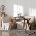 Baxton Studio Reginald 3-Piece Fabric Upholstered Dining Nook Set - Corner Kitchen Dining Banquette Set with Skirted Base, L-Shaped Seating for Small Spaces, Beige - Reginald-Light Beige/Walnut-3PC Dining Nook Set