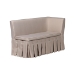 Baxton Studio Meyer 2-Piece Fabric Upholstered Dining Nook Bench Set - Corner Kitchen Banquette Seating with Skirted Base, L-Shaped Breakfast Nook for Small Spaces, Beige - BBT8116-Light Beige-6086-1-2PC SF Bench