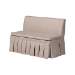 Baxton Studio Meyer 2-Piece Fabric Upholstered Dining Nook Bench Set - Corner Kitchen Banquette Seating with Skirted Base, L-Shaped Breakfast Nook for Small Spaces, Beige - BBT8116-Light Beige-6086-1-2PC SF Bench