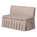 Baxton Studio Reuben 3-Piece Fabric Upholstered Dining Nook Set - Corner Kitchen Dining Banquette Set with Skirted Base, L-Shaped Seating for Small Spaces, Beige - Reuben-Light Beige/Walnut-3PC Dining Nook Set