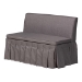 Baxton Studio Reuben 3-Piece Fabric Upholstered Dining Nook Set - Corner Kitchen Dining Banquette Set with Skirted Base, L-Shaped Seating for Small Spaces, Grey - Reagon-Grey/Walnut-3PC Dining Nook Set