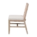 bali & pari Ashford Whitewash Rattan Dining Chair - Mahogany Wood Frame with Handwoven Wicker Backrest and Braided Rope Inserts for Coastal Dining Room - MD-39960-Ashford-White Wash-Wood-Cushion-DC