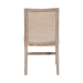 bali & pari Ashford Whitewash Rattan Dining Chair - Mahogany Wood Frame with Handwoven Wicker Backrest and Braided Rope Inserts for Coastal Dining Room - MD-39960-Ashford-White Wash-Wood-Cushion-DC