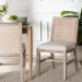 bali & pari Ashford Whitewash Rattan Dining Chair - Mahogany Wood Frame with Handwoven Wicker Backrest and Braided Rope Inserts for Coastal Dining Room - MD-39960-Ashford-White Wash-Wood-Cushion-DC