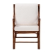 bali & pari Cleantha Marbled Tortoise Natural Rattan Armchair - Handcrafted Wicker Accent Chair with Curved Armrests and Cushioned Seat for Coastal Living Room or Sun Room - WS241-Tortoise-Rattan-Cushion-AC