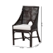 bali & pari Acton Natural Rattan 2-Piece Dining Chair Set - Handwoven Wicker Accent Chair with Tall Back and Sloped Arms, Boho Coastal Seating - Acton-Coffee Bean Rattan-Cushion-DC
