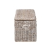 bali & pari Clarette Whitewashed Rattan Storage Bench - Handwoven Wicker Storage Trunk with Lift-Top Lid, Boho Coastal Seating for Living Room, Bedroom, or Entryway - Cloudhaven-LG-White Wash Rattan-Bench