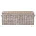 bali & pari Clarette Whitewashed Rattan Storage Bench - Handwoven Wicker Storage Trunk with Lift-Top Lid, Boho Coastal Seating for Living Room, Bedroom, or Entryway - Cloudhaven-LG-White Wash Rattan-Bench