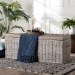 bali & pari Clarette Whitewashed Rattan Storage Bench - Handwoven Wicker Storage Trunk with Lift-Top Lid, Boho Coastal Seating for Living Room, Bedroom, or Entryway - Cloudhaven-LG-White Wash Rattan-Bench