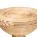 bali & pari Brookwood Natural Rattan End Table : Handcrafted Wicker Sculptural Accent Table with Pedestal Base for Living Room or Sun Room - Brookwood-Natural Rattan-ET