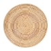 bali & pari Brookwood Natural Rattan End Table : Handcrafted Wicker Sculptural Accent Table with Pedestal Base for Living Room or Sun Room - Brookwood-Natural Rattan-ET