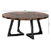 bali & pari Agata Wood and Epoxy Resin Coffee Table - Handcrafted Live Edge Teak Accent Table with Sculptural Base - Agata-Patterned Resin-CT-Boxed