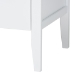 Baxton Studio Lara Twin 4-Piece Bedroom Set - Modern Wood Bed Frame with Matching Nightstands and Dresser, Decorative Laser-Cut Overlay, White - Lara-White Solid-4PC Twin Bedroom Set