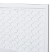 Baxton Studio Lara Twin Platform Bed - Modern Wood Bed Frame with Laser-Cut Decorative Headboard Overlay, White - Lara-White Solid-Twin Bed