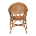 bali & pari Abigale Natural Rattan Dining Chair - Handwoven Wicker Accent Chair with Arms and Openwork Frame for Kitchen or Dining Room - Abigale-Light Honey Rattan-Arm-DC