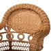 bali & pari Abigale Natural Rattan Dining Chair - Handwoven Wicker Accent Chair with Arms and Openwork Frame for Kitchen or Dining Room - Abigale-Light Honey Rattan-Arm-DC
