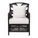 bali & pari Paden Natural Rattan Armchair - Handwoven Wicker Accent Chair with Banana Leaf Frame for Living Room or Sun Room - Paden-Rattan/Coffee Bean-Cushion-CC