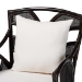 bali & pari Paden Natural Rattan Armchair - Handwoven Wicker Accent Chair with Banana Leaf Frame for Living Room or Sun Room - Paden-Rattan/Coffee Bean-Cushion-CC