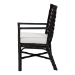 bali & pari Oscar Natural Rattan Dining Chair - Handwoven Wicker Accent Chair with Chevron Back and Armrests for Kitchen or Dining Room - Oscar-Rattan/Coffee Bean-Cushion-DC