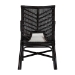 bali & pari Oscar Natural Rattan Dining Chair - Handwoven Wicker Accent Chair with Chevron Back and Armrests for Kitchen or Dining Room - Oscar-Rattan/Coffee Bean-Cushion-DC